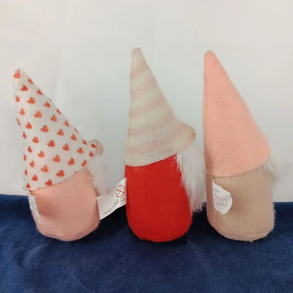 Target Bullseye Playground Valentine Gnome Figures Heart Love Small 5.5in